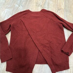 Madewell Brick Red Cardigan Sweater